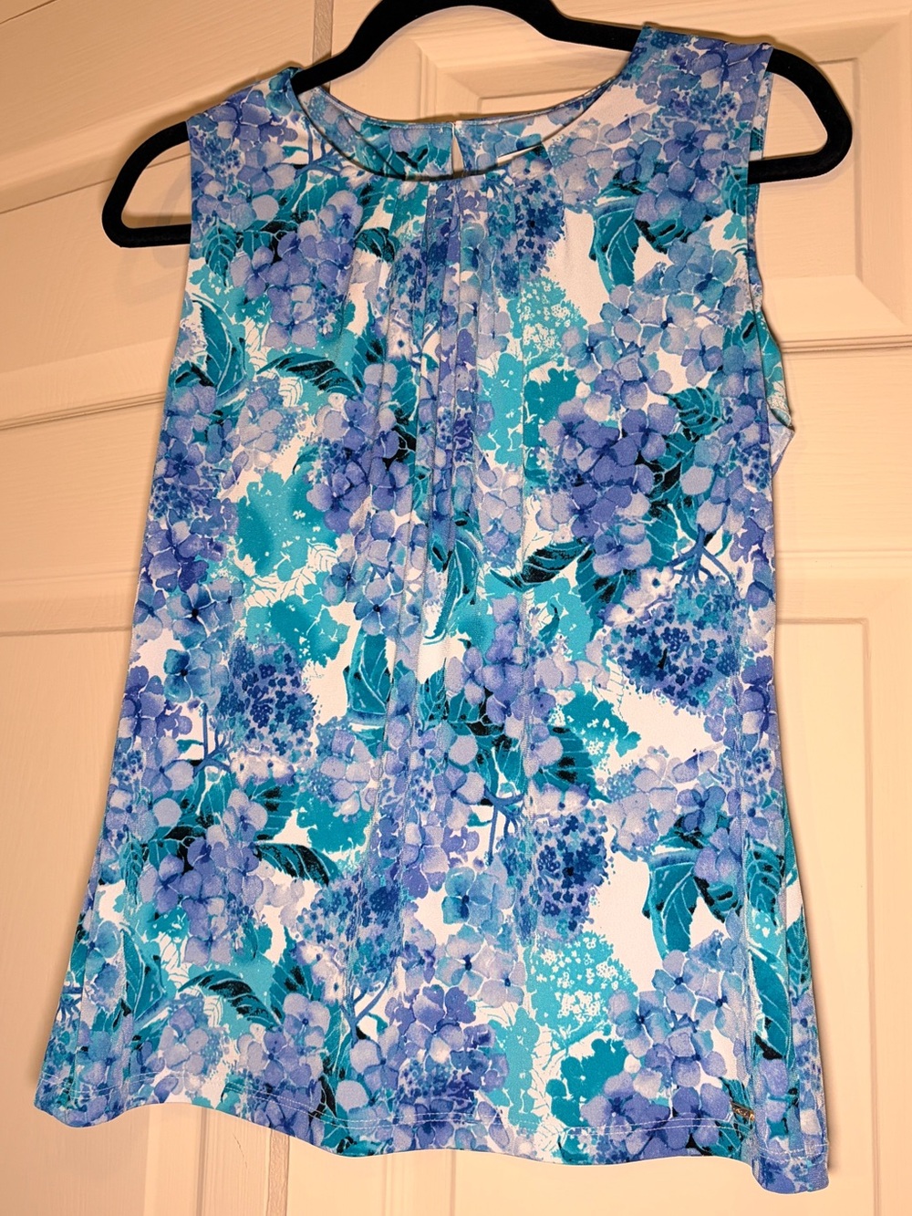 Calvin Klein Blue Floral Sleeveless Camisole